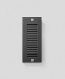 Recessed wall with louvers Recessed wall with louvers