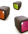 Hollow - Outdoor Square Wicker Stool
