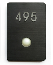Stainless Steel LED Doorbell Button Bronze Stainless Steel LED Doorbell Button Bronze