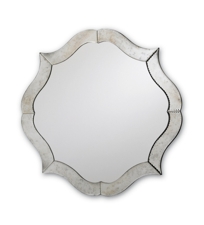 Antiqued Curved Mirror
