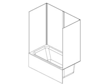 Lippert Two-Piece Back Wall Tub Surround Lippert Two-Piece Back Wall Tub Surround