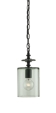 Industrial Glass Black Pendant