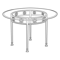 48" Round Dining Table LL48