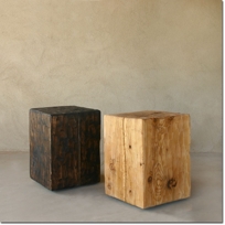 Solid Pine Cube Table