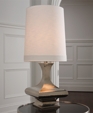 Hammered Nickel Modern Lamp