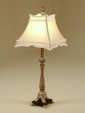 Composite Table Lamp Antique Gold Finish Square Lamp Shade