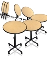 Rollers Portable Cocktail Tables