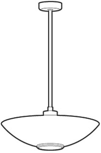 Fleur Pendant with Downlight