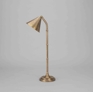 Bamboo Lamp with Shade, Brass