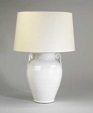 Ivory Vase with Scroll Handles 