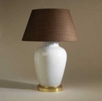 Crackled Melon Vase, White
