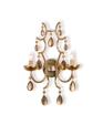 Modern Crystal Silver Leaf Wall Sconce Modern Crystal Silver Leaf Wall Sconce