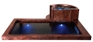 COPPER SWIM SPA WITH SWIM CURRENT SYSTEM AND SPILL OVER SPA