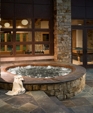 COPPER TRIANGULAR SPA WITH ROUNDED CORNERS