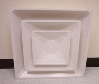 Plastic Diffuser with 4 metal nuts