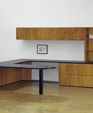U w/ wall storage