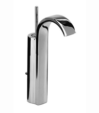 Single Control Monoblock Vessel Faucet w/ Drain Assembly
