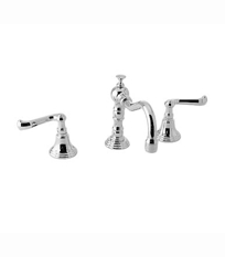 Widespread Lavatory Set - Curved Lever Handles