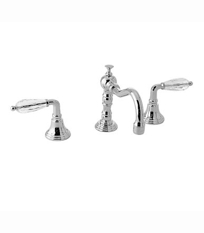 Widespread Lavatory Set - Crystal Lever Handles