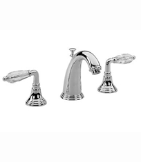 Widespread Lavatory Set - Crystal Lever Handles