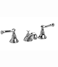 Widespread Lavatory Set - Curved Lever Handles