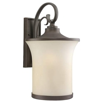 Del Prato Misted Bronze Large Outdoor Wall Mounted Lantern
