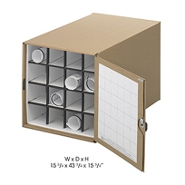 43-3/4"D Corrugated Roll File, 16 Tube