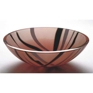 Fused Silk Screened Tempered Glass Vessel Sink