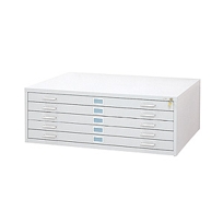5-Drawer Steel Flat File for 36" x 48" Documents