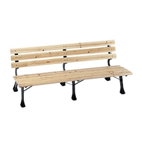 6 Foot Bench with Backrest