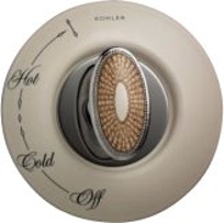 K-262-PH - Antique Pheasant ceramic dial plate and handle inset