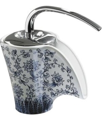 K-11010-VB - Vas® ceramic faucet with Imperial Blue design