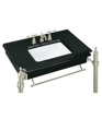 K-3026 - Vitreous china console table top, precut for 18" x 12" rectangular undercounter lavatory K-3026 - Vitreous china console table top, precut for 18" x 12" rectangular undercounter lavatory