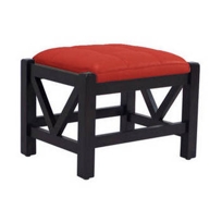 Ventana Vista ottoman, vegetable tanned leather (SKU:260-103548)