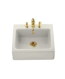 K-6573-3 - Alcott apron-front, tile-in kitchen sink