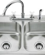 K-3310-3 - Lyric double equal self-rimming kitchen sink